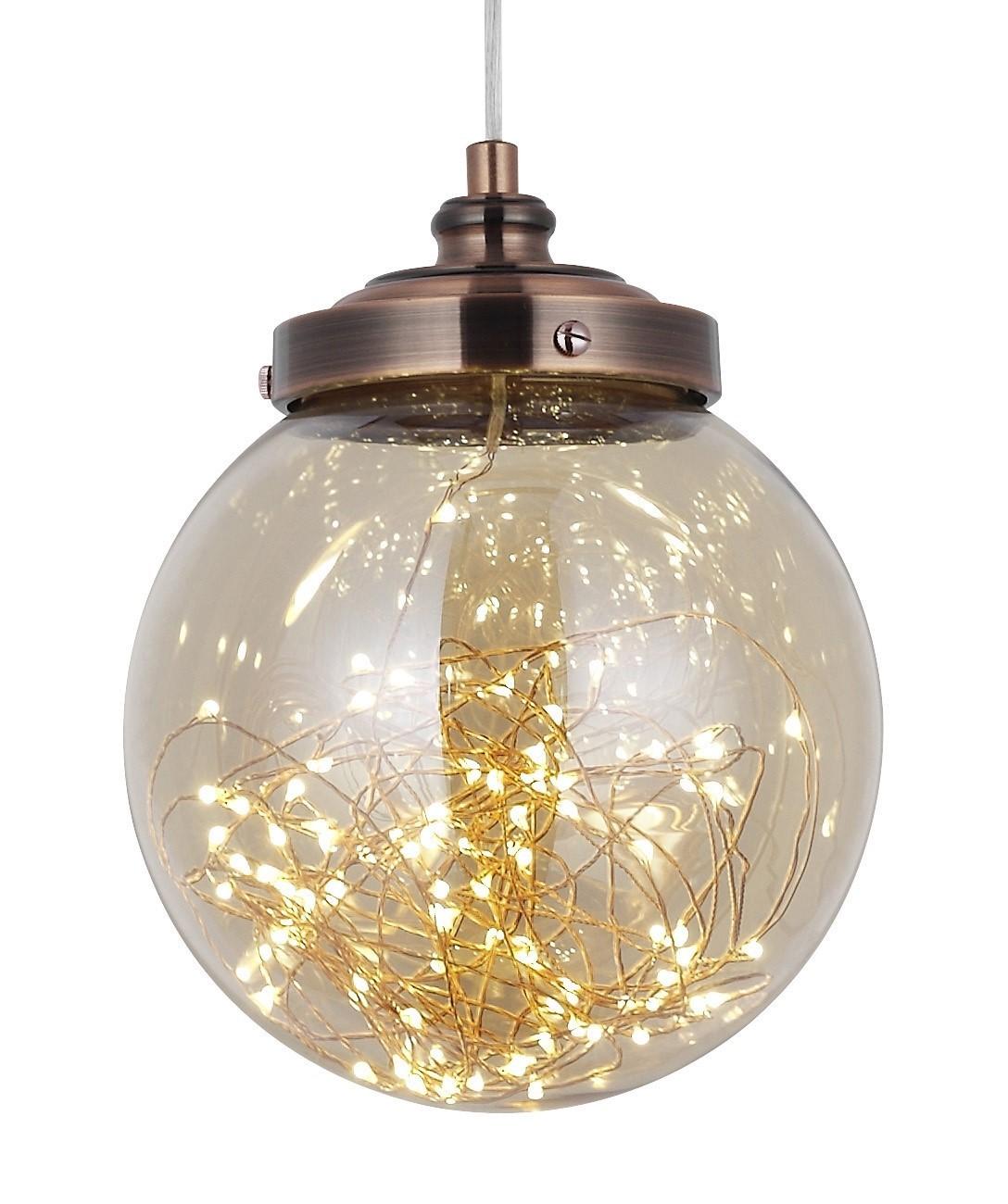 H living denmark firefly pendel led kobber lille